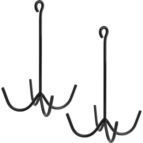 robuste pour sellerie Organisateur Équipement Équestre 4 Branches Lot de 2 Supports Harnachement pour Écurie Remorque Stalle Clôture Barrière Atelier Garage Buanderie Écurie (1/5)