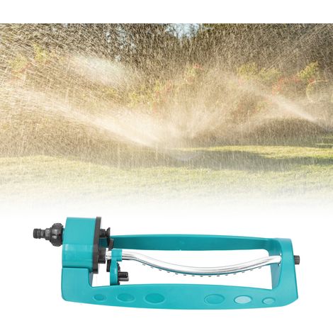 Aspersor oscilante para jardín – Sistema de riego automático para huerto, césped y jardín – Modelo de 15 boquillas – ABS y acero inoxidable – 43 x 16,5 x 8 cm – Multifuncional con 4 modos de pulveriza (1/5)