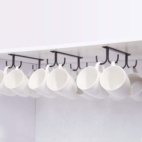 Porte-tasses suspendu - LARGEIGHT - Lot de 2 - Métal - Couleurs multiples - Contemporain (1/4)
