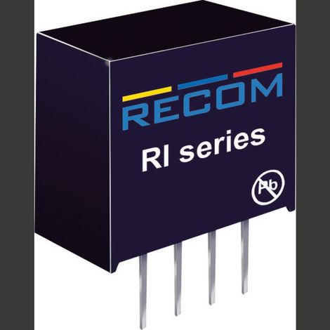RECOM RI-2415S Convertitore DC/DC da circuito stampato 24 V/DC 5 V/DC 132 mA 2 W Num. uscite: 1 x Contenuto 1 pz. (1/2)