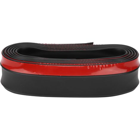 Pare-chocs avant bande adhésive en caoutchouc protection latérale anti-collision 2,5 mètres noir (1/5)