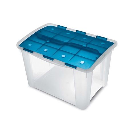 CAJA ORDENACION HOME BOX 60L. TRANSP. AZUL 1001575