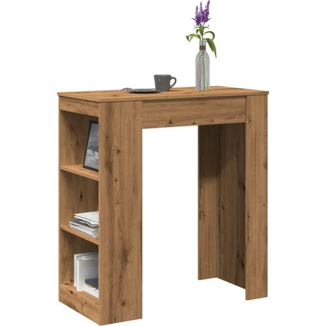 Bartisch mit Regal Artisan-Eiche 95x47x103,5 cm Holzwerkstoff