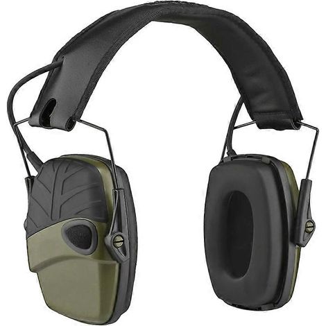 Impact Hearing elektronische geräuschunterdrückende Kopfhörer, ideal für Outdoor-Sportarten (grün). (1/5)