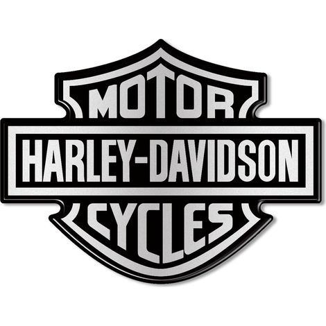 1 Autocollant Emblème Résine 3D Logo Réservoir Moto Compatible Harley Davidson 9,5x7 cm Décoration (1/5)