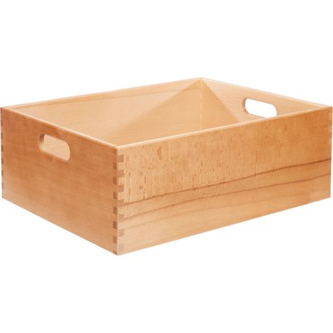 Zeller 13308 Scatola Multiuso, Legno, Beige, 40x30x15 cm (1/3)
