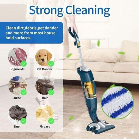 Lingettes Microfibre - Lavables - Pour Balais Vapeur Rowenta Clean & Steam - 6 Pièces (1/5)