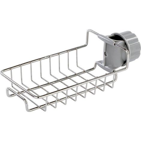 EASYCOMFORT Lot de 1 étagère de douche en inox sans perçage, étagère de salle de bain télescopique en inox, étagère support de douche, porte savon, barre de douche, étagère de douche pour shampoing (1/5)