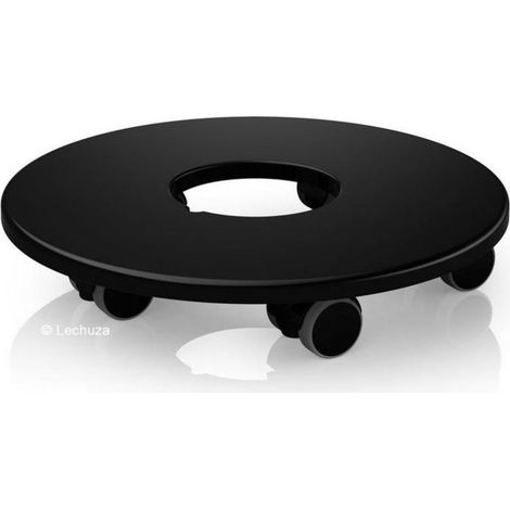 LECHUZA Rolluntersatz für CLASSICO 60, CUBE 50, CURSIVO 50 schwarz
