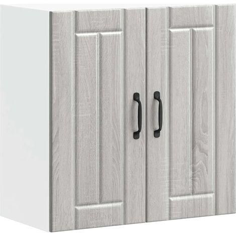 Armario de pared de diseño funcional para cocina 60 x 31 x 60 cm en madera de ingeniería Sonoma gris 020050168 (1/5)