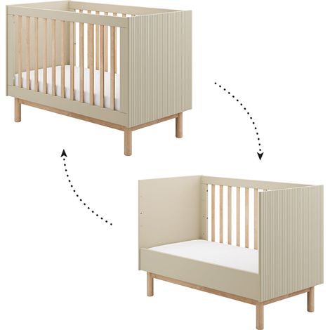 Lettino evolutivo Pinio Miloo 60x120 Champagne (1/5)