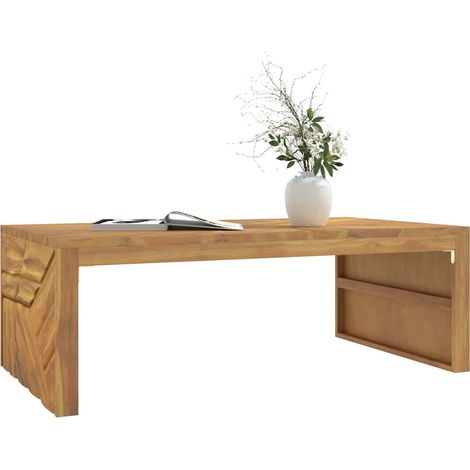 Couchtisch 110x60x38 cm Massivholz Teak