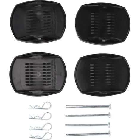 Jeu de 4 cales de stabilisation pour camping-car caravane remorque, patins d'équilibrage et supports de stationnement antidérapants (1/5)