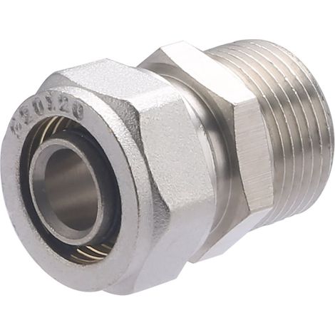Racor Macho Multicapa a Compresión QUICK PLOMBERIE - Ø20 Macho 3/4