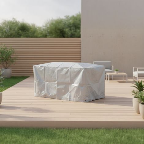 Funda para barbacoa rectangular TITANIUM® - PLATA