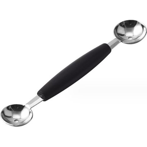 Pelle à Melon - Acier Inoxydable - Double Têtes - 1 Pièce - Argent (1/5)