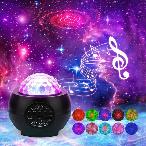 Veilleuse LED 3 en 1 avec projecteur de ciel étoilé pour chambre, projecteur spatial Bluetooth USB, veilleuse musicale à changement de couleur (1/5)