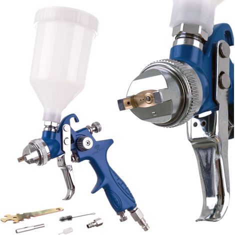 Pistola a spruzzo HVLP con ugello da 2,0 mm e serbatoio superiore da 600 ml. (1/5)