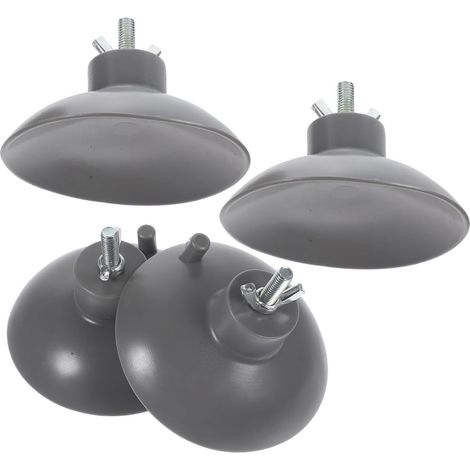 Lot de 4 Ventouses en PVC pour Pieds de Machine à Frites Fixateur Puissant pour Équipement de Restauration Commerciale Accessoires Solide pour Ensacheuses de Frites