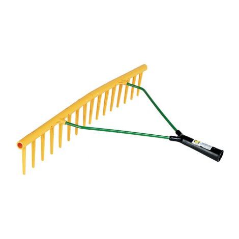 16-tine rake, 64 cm – High-quality plastic handle – Compatible with handle 129007003 – For rough terrain – Jost (1/5)