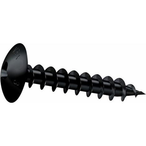Vis tête ronde large de penture Involtur® zingué noir 6x50mm boite de 200 - GFD - 7 251 134