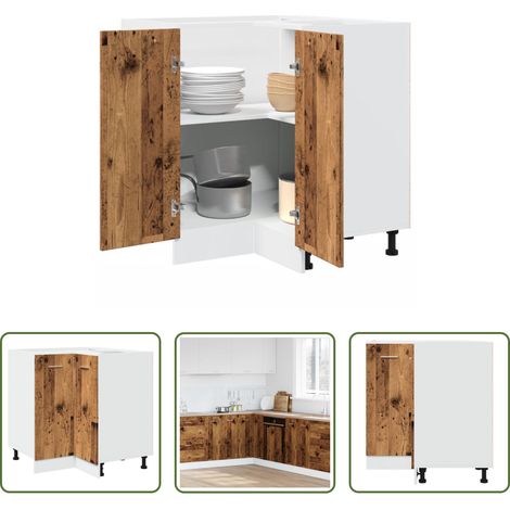 vidaXL Altholz - Küchenschrank Lyon Altholz-Optik 75,5x75,5x81,5 cm Holzwerkstoff (1/5)