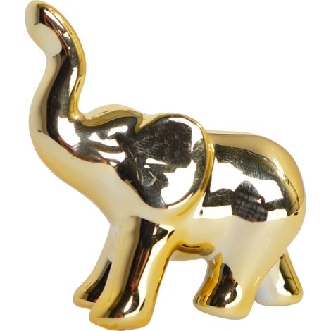 Mini regalo a forma di elefante dorato, 6 cm (1/5)