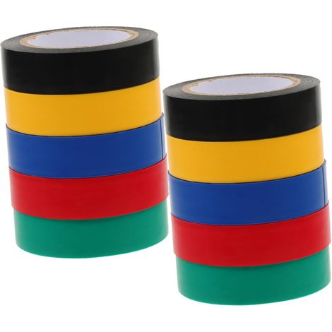 DECHOUS 10rollos Bande Aislante de Couleurs Intérieures et (1/5)