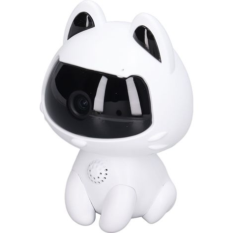 Caméra de sécurité sans fil avec détection de mouvement et communication bidirectionnelle, robot en forme d'animal de compagnie, caméra de surveillance intérieure (1/5)
