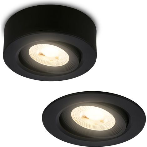 2 in 1 LED Aufbauspot und Einbaustrahler LED Einbauleuchte Spot Schwenkbar