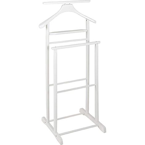 Möbel valet blanc, bois massif - Dim.: L 47 cm x H 102 cm x P 36 cm,Style: Traditional (1/4)