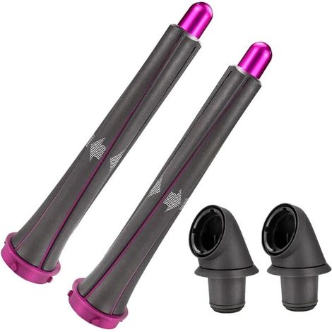 Accessoires Compatibles avec Sèche Cheveux Dyson   2 Bigoudis de 20 mm + 2 Adaptateurs, Pour Coiffures Parfaites