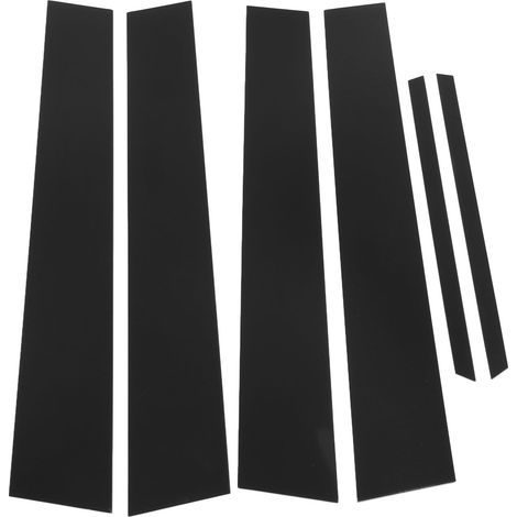 Garniture de moulage de fenêtre de porte latérale de voiture, autocollant de poteau de pilier B, noir brillant, moulures automobiles de remplacement pour Corolla 2014 – 2018 6 pièces
