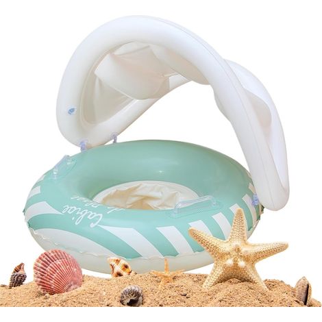 Flotteurs Piscine Siège Gonflable en Anneau avec Canopy  Flotteur Pour Pour Garçons Filles Vacances D'Été Resort Plage Parc Aquatique Fête Piscine Plein Air Jardin (1/5)