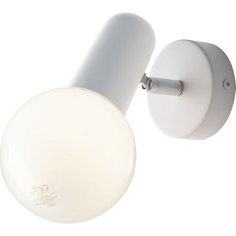 "Spot PUNTO in metallo bianco con punto luce orientabile" (1/2)
