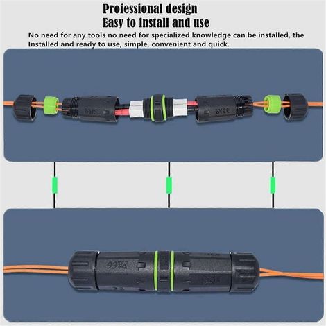 Coupleur de fibre optique double cœur SC étanche IP68 pour rallonge de fibre optique-- (1/5)