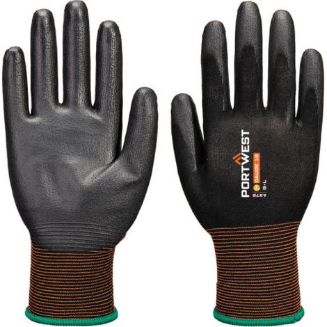 Guante de PU GP Grip 18 PORTWEST A372 XS Negro