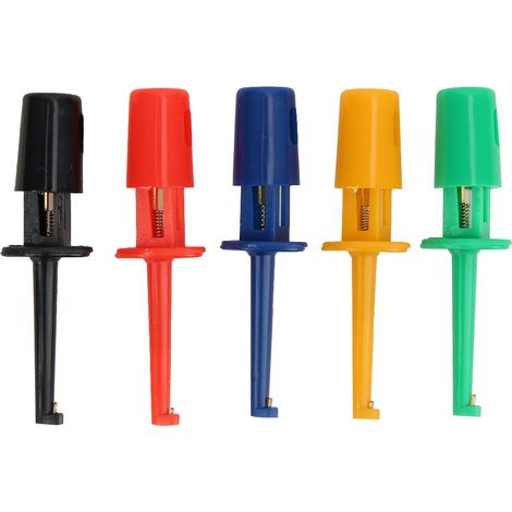 20Pcs Multimeter Accessories Colorful Small Hook Clip Test Probe for Electronic TestingSmall Test Hook