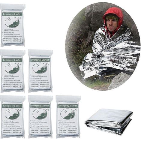 Couvertures de survie coupe-vent et imperméables pour le camping et les activités de plein air (1/4)