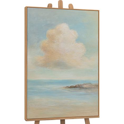 Gemälde Leichtigkeit des Seins Rahmen Eichefarben 120x80 cm (1/5)