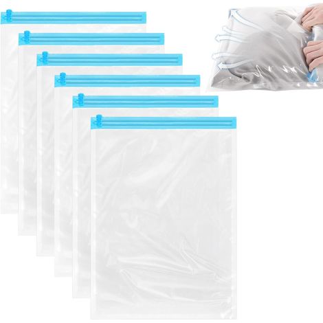 Viele 6 Beutel mit verschiedenen Eigenschaften für Sous-Vide-Reisen, 50 x 35 cm – Beutel mit Druckluft, Reisen, Literie (pas besoin de pompe and d'aspirateur) (1/5)