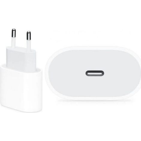 Lot de 10 Chargeur Adaptateur secteur USB-C 18W Blanc compatible Pour iPhone 11 Pro Max - Marque Yuan Yuan - (1/2)