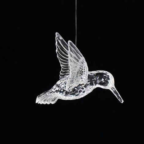 Mobile Hummingbird - Acrylique Transparent - Décoration Suspendue pour Mariage Table Dessert Couloir Crèche - Lot de 1 (1/2)