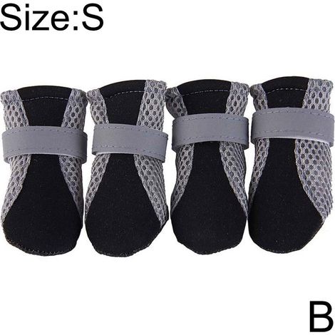 Chaussures Pour Chien - Semelle Antidérapante Souple - Pour Chiots Et Petits Chiens - 4 Pièces