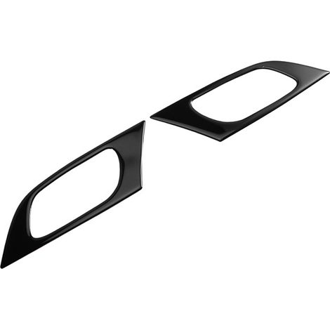 1 pair. Color: Black. Material: ABS. Interior door handle cover, car interior accessory. Suitable for this use. (1/5)