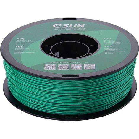 eSUN ABS Filament, 1.75mm, 1000g eSUN ABS Filament 1.75mm 1000g Green