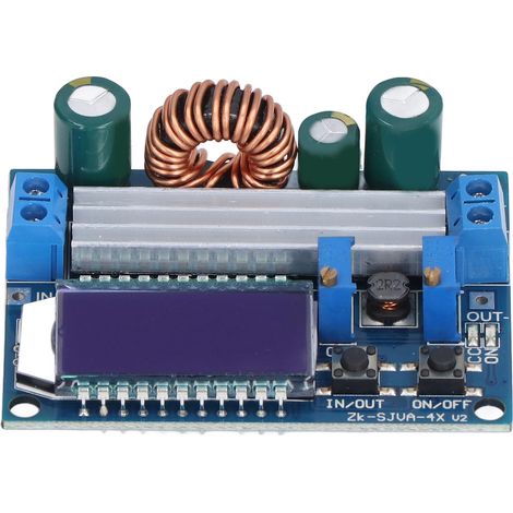 Module de régulation de tension LCD ajustable Boost Buck, convertisseur 5.5-30V vers 0.5-30V, carte affichage numérique, alimentation réglable, protection électronique. (1/5)