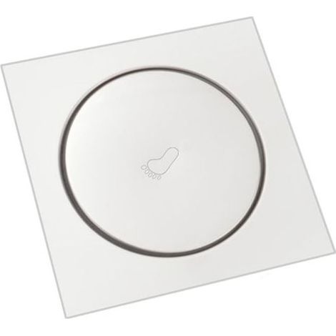 Drain de sol rond Pop-Up en acier inoxydable 10x10cm, salle de bains, douche, grilles de déchets, passoire de toilette, balcon (1/4)
