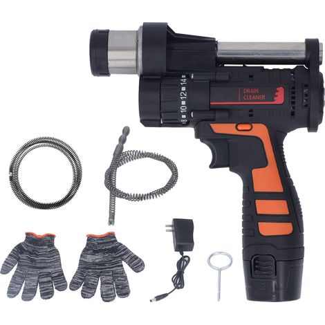 Decdeal Déboucheur Électrique Portable - Pour Évier Canalisations Égout,4.5m