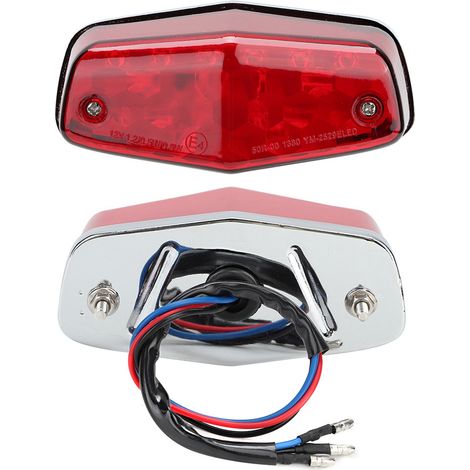 LED-Rücklicht für Motorräder, Feststellbremse, Bremsleuchte, Motorradzubehör, passend für Yamaha, rote Linse (1/5)